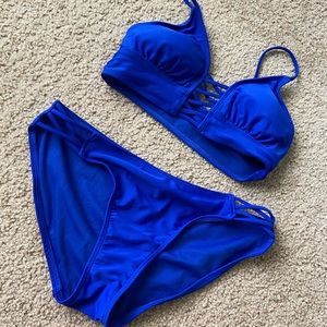 Blue bikini